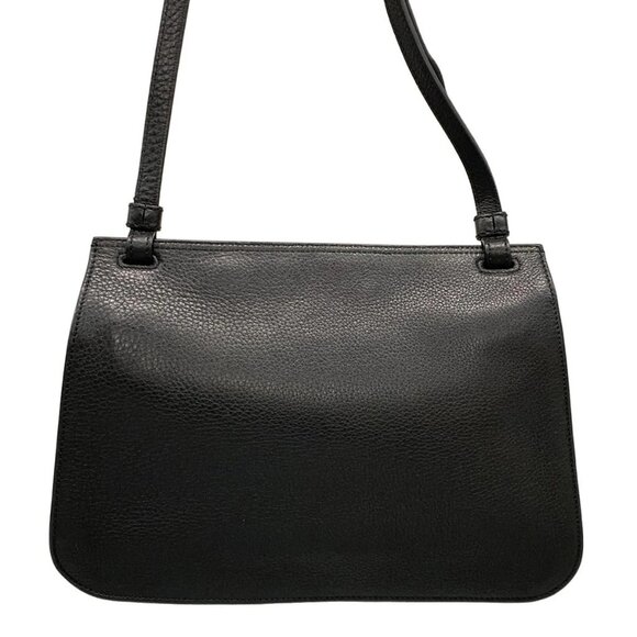 GUCCI Bamboo Daily 370826 Black Leather Shoulder Bag - Picture 3 of 15